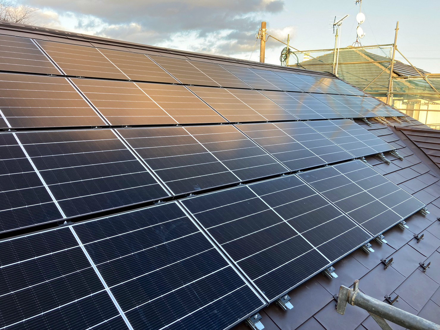 住宅用太陽光発電の施工例