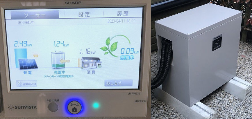 蓄電池の施工例